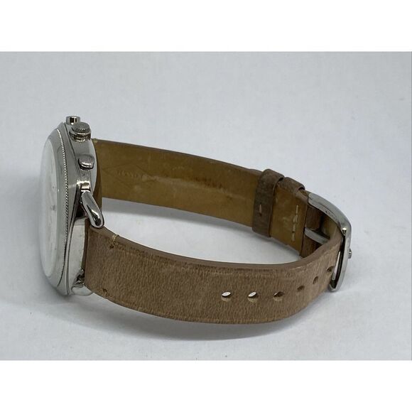 Fossil FTW1200 Women's Sand Leather Silver Analog Dial Hybrid Smartwatch XX706 - Picture 9 of 12